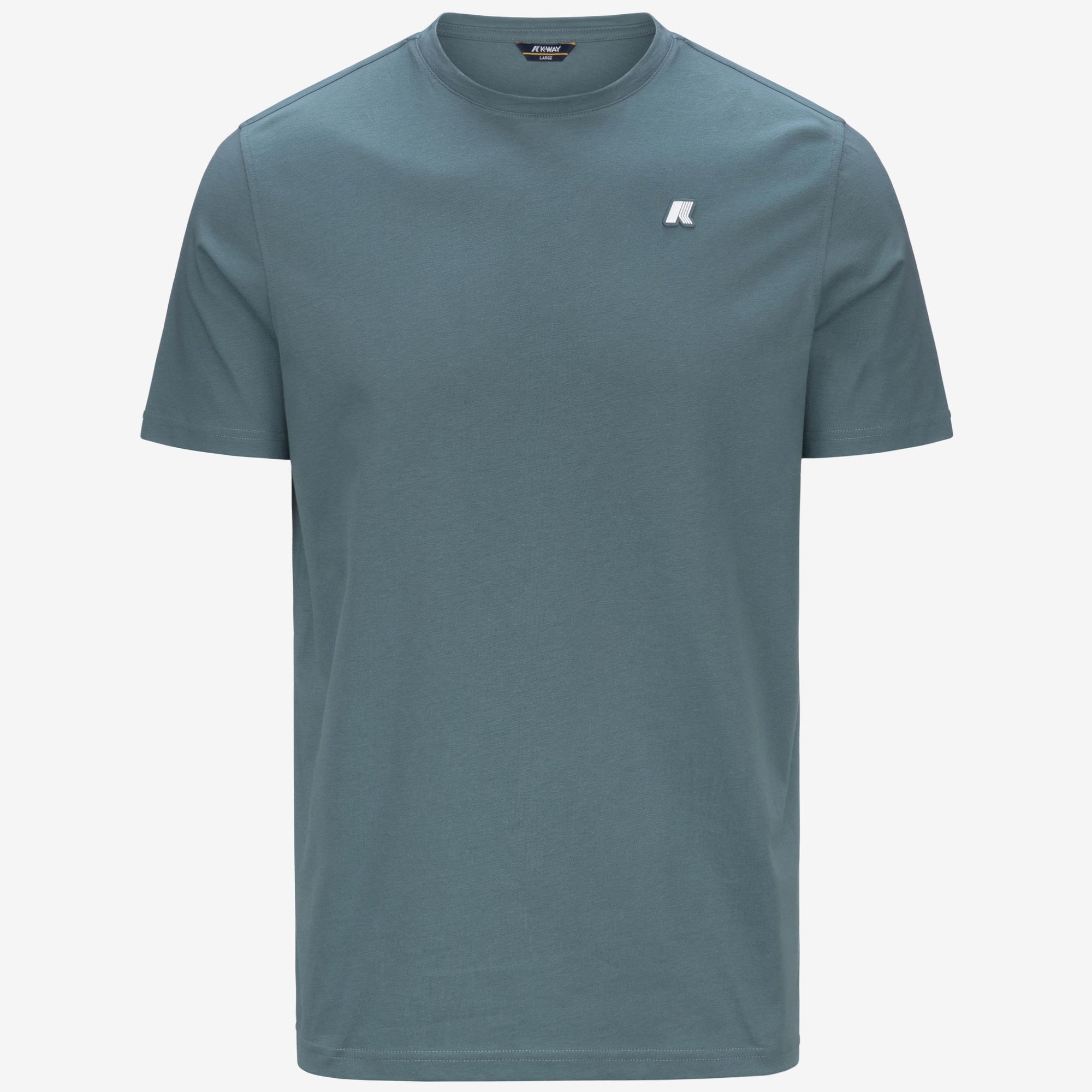 T-Shirt in Cotone Slim Fit Uomo verde K7125UW H04 K-WAY 