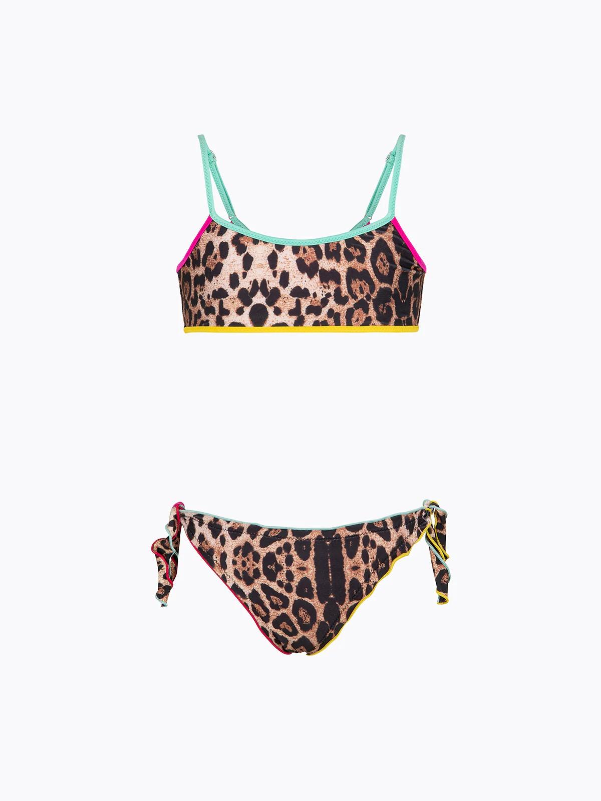 Bikini Bambina F**K Top Fisso con Slip Regolabile Fantasia FJ26SG0111X 02 F**K 