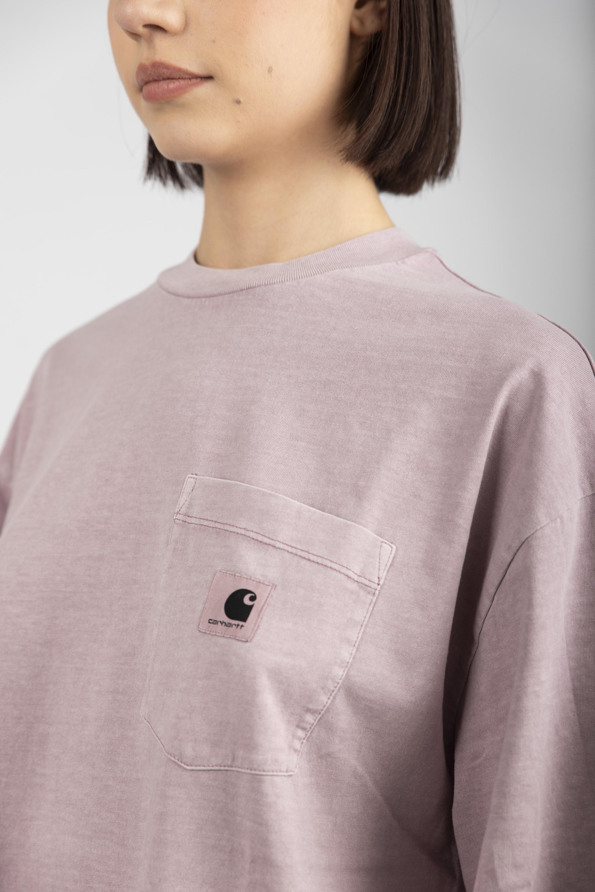 T-shirt Women's S/S Nelson Grand T-Shirt hortensia garment dyed I034621 2P8GD CARHARTT WIP 