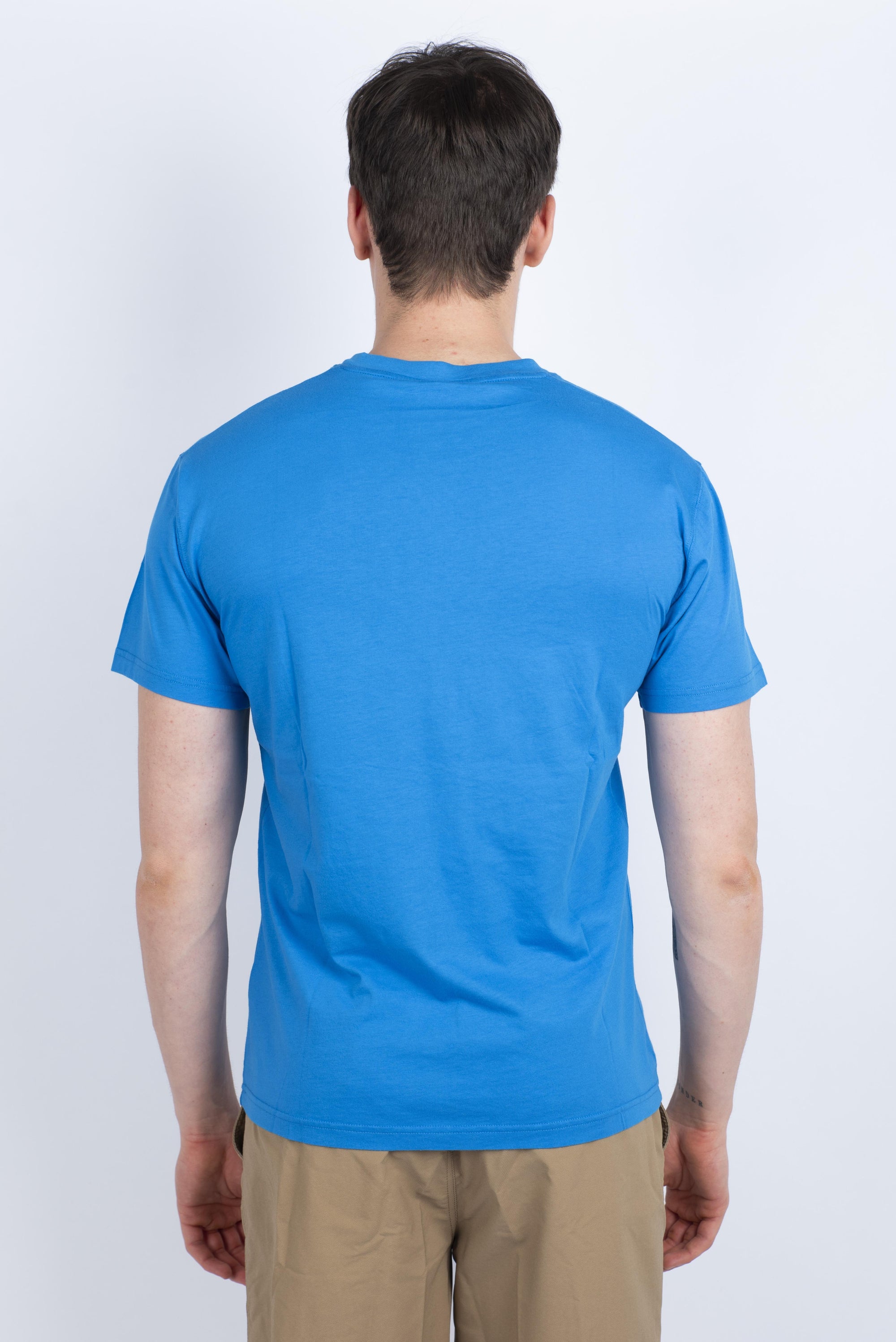 T-shirt con tasca blu M609TEJ7800 A6601 SUNDEK 