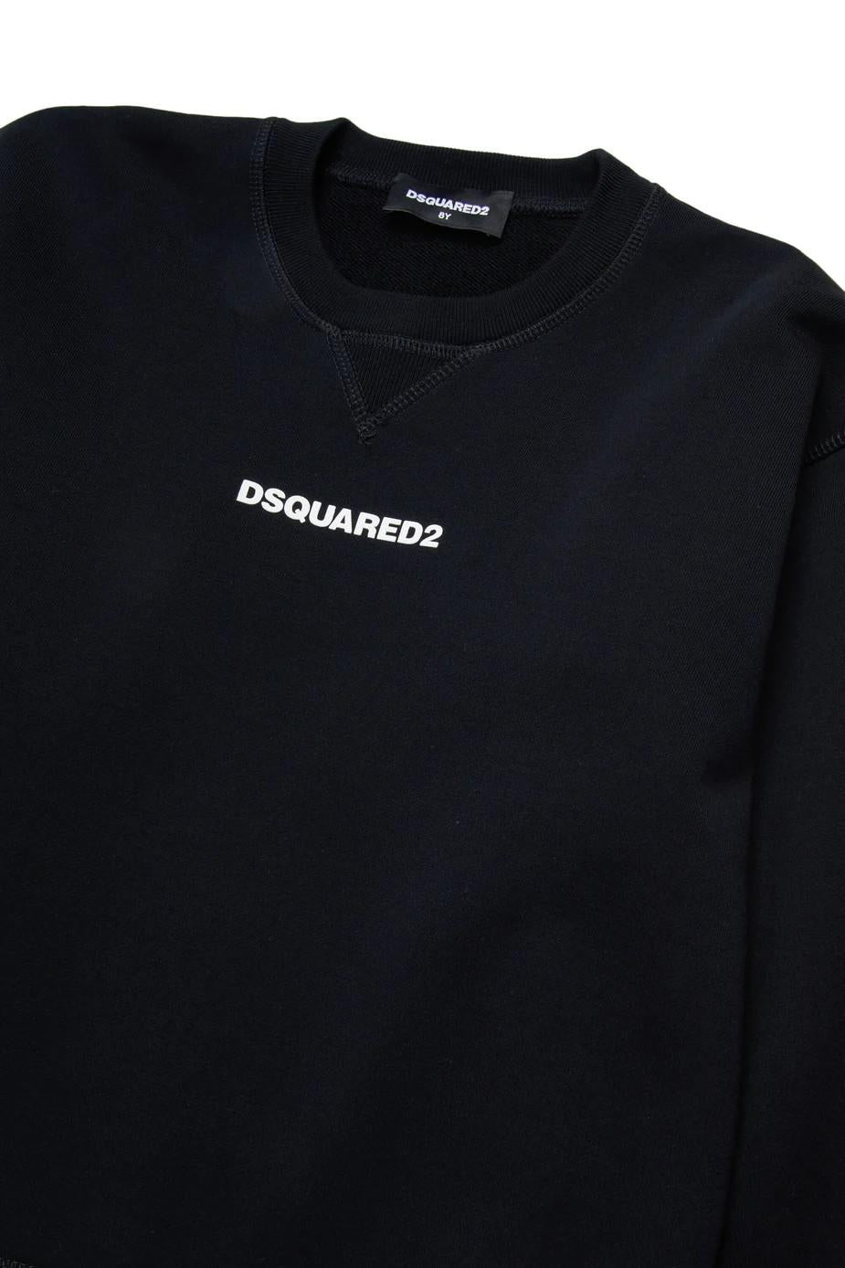 Felpa in cotone con logo DQ2739D0094 DQ900 DSQUARED2 
