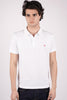 Polo in cotone piqué con logo ricamato