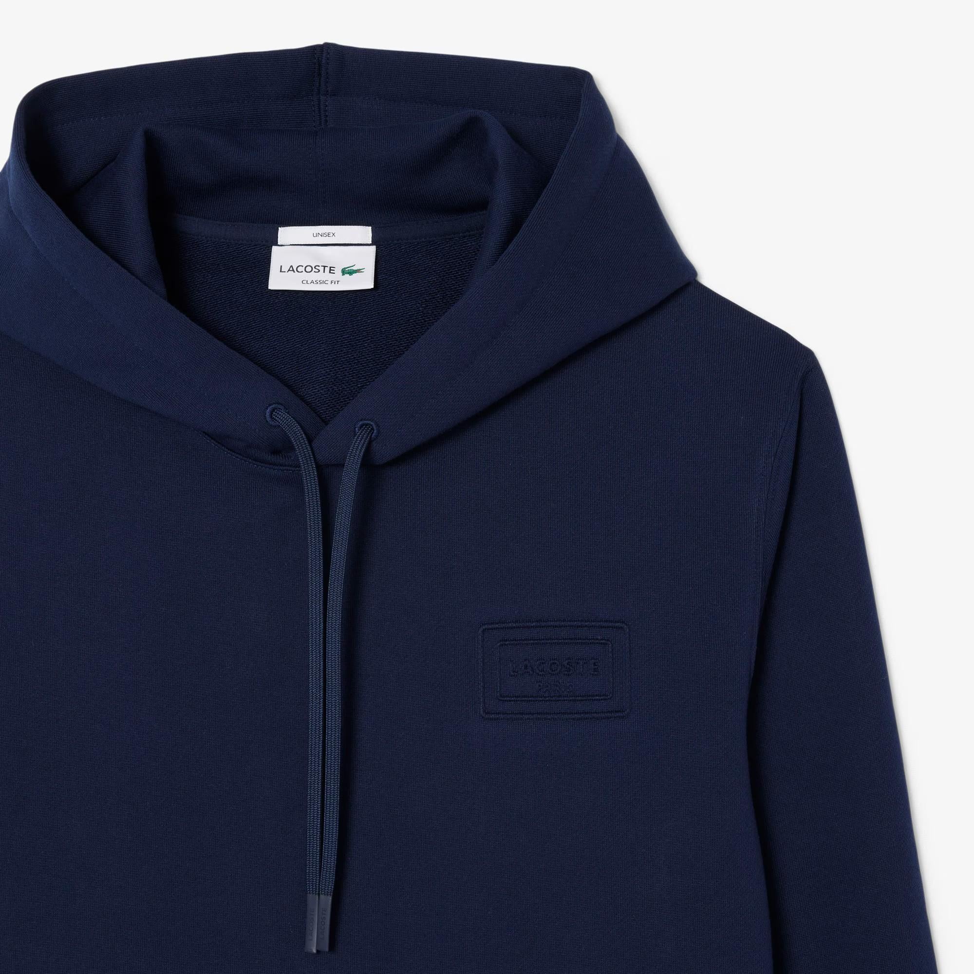 Felpa con cappuccio con marchio in rilievo SH0785 166 LACOSTE 