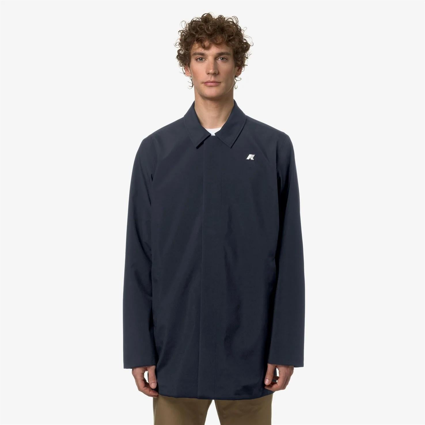 Giacca antipioggia blu da uomo K3131BW K89 K-WAY 
