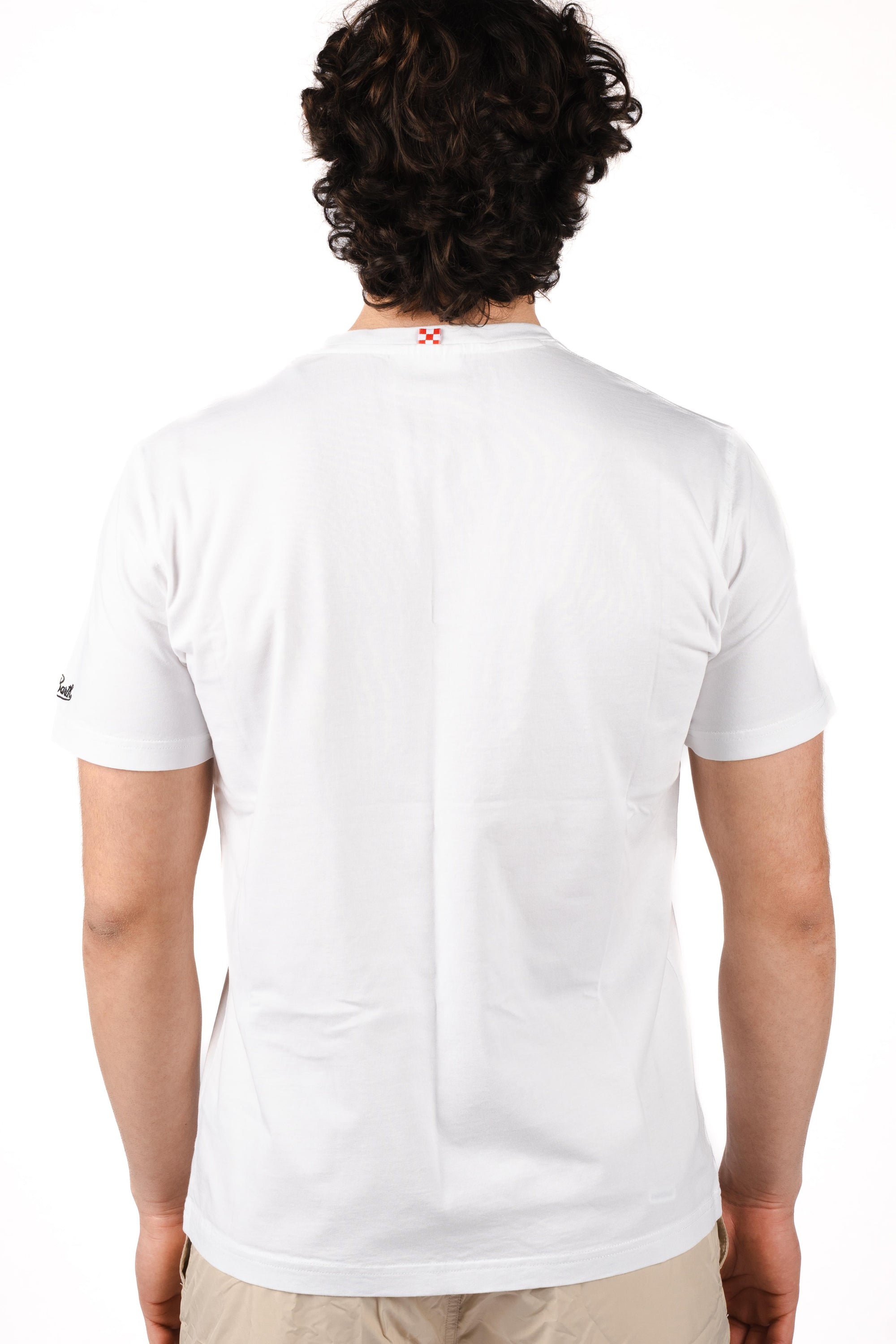 T-shirt Portofino con ricamo Carpa diem POT0001 04430L MC2 SAINT BARTH 