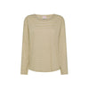 T-shirt in lino e cotone a righe