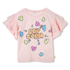 T-shirt Pop Corn con paillettes