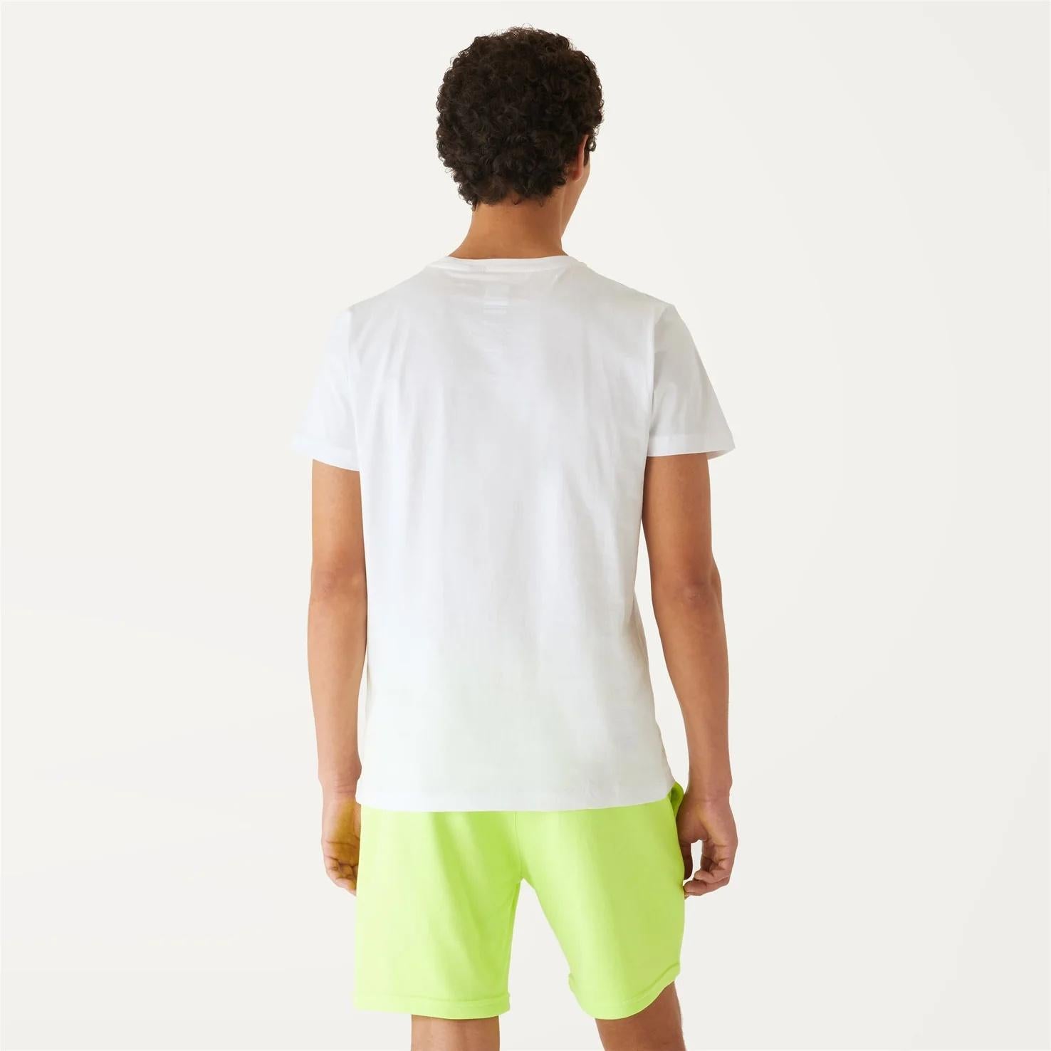 T-shirt unisex bianco in cotone con logo K007JE0 001 K-WAY 