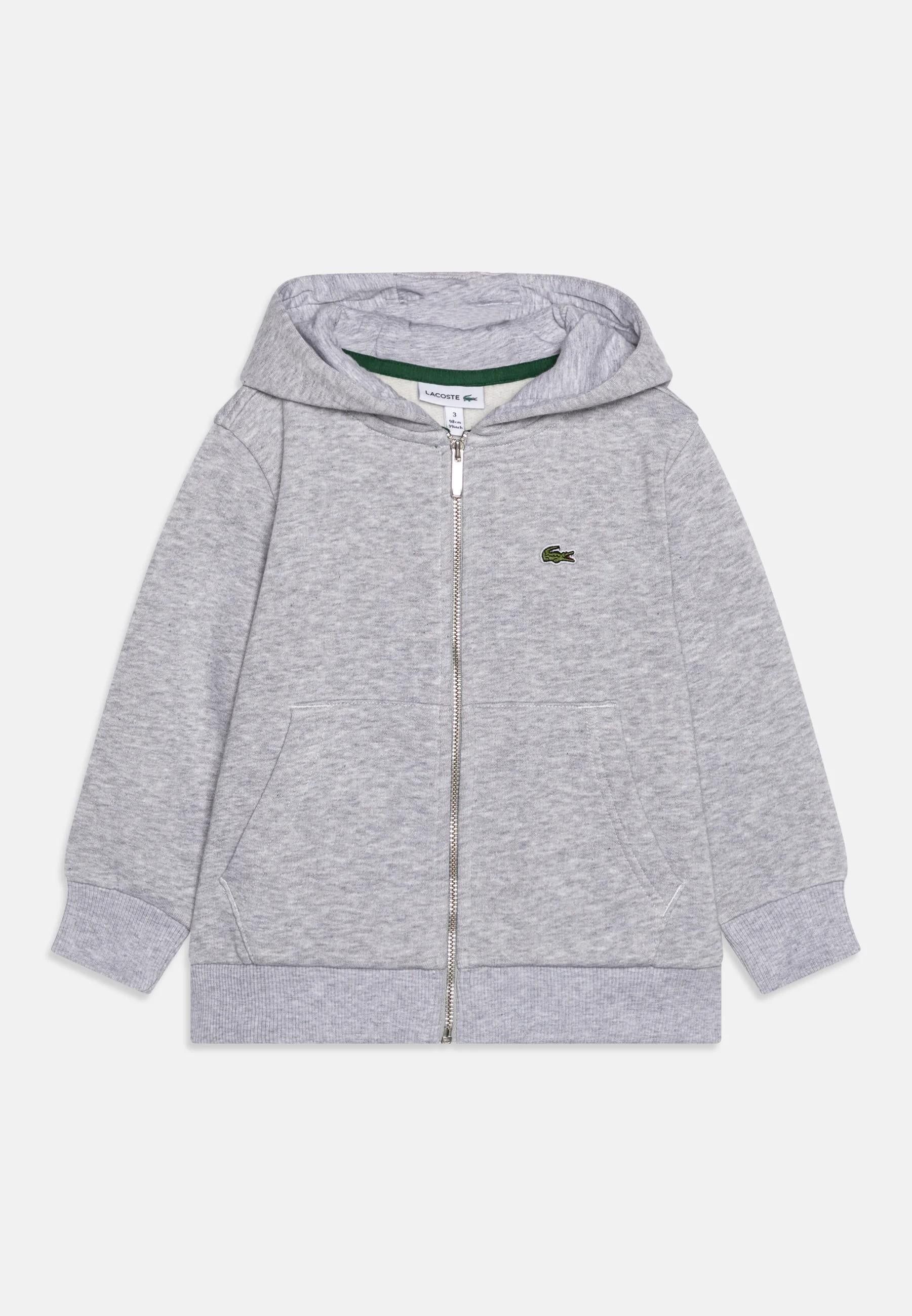 Felpa con cappuccio e zip in pile 847027 GH0 LACOSTE 