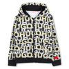 Felpa con logo all-over