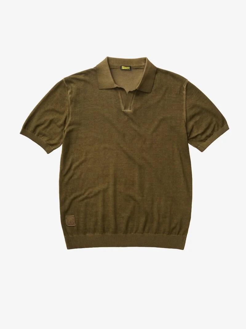 Maglia polo sfumata Esmond 26SBLUM06481 60H BLAUER 