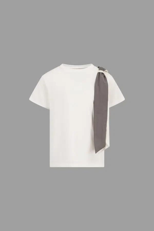 T-shirt fiocco Edera DY8A41Z3708 101 DOUUOD 