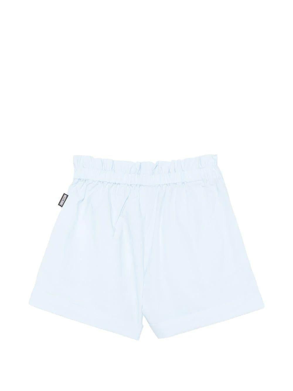 Shorts con vita elasticizzata HDQ01YLLA10 40543A MOSCHINO KID 