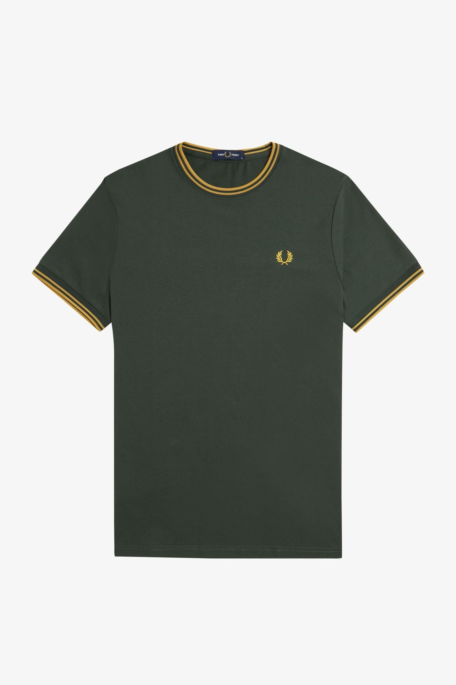 T-shirt con doppia riga M158853 Y22 FRED PERRY 