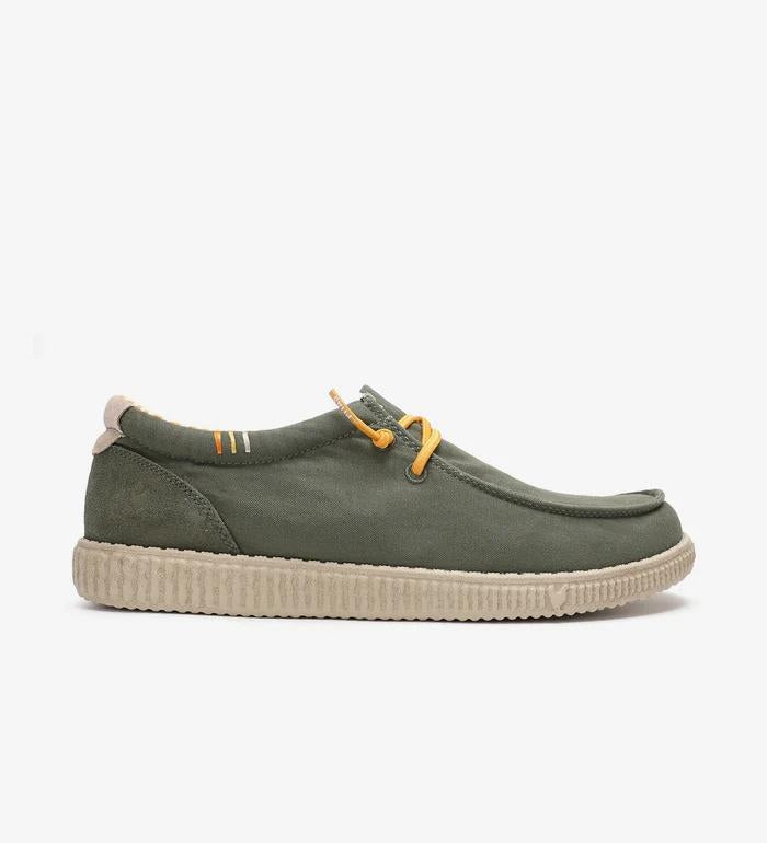 Scarpa in cotone e camoscio WP150LEDRO 14 PITAS 