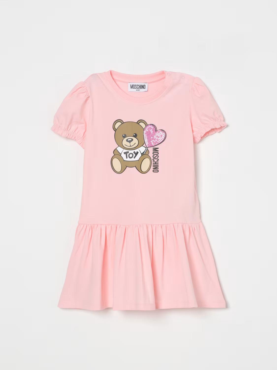 Abito con stampa Teddy Toy MDV0C7LBA00 50209 MOSCHINO BABY 
