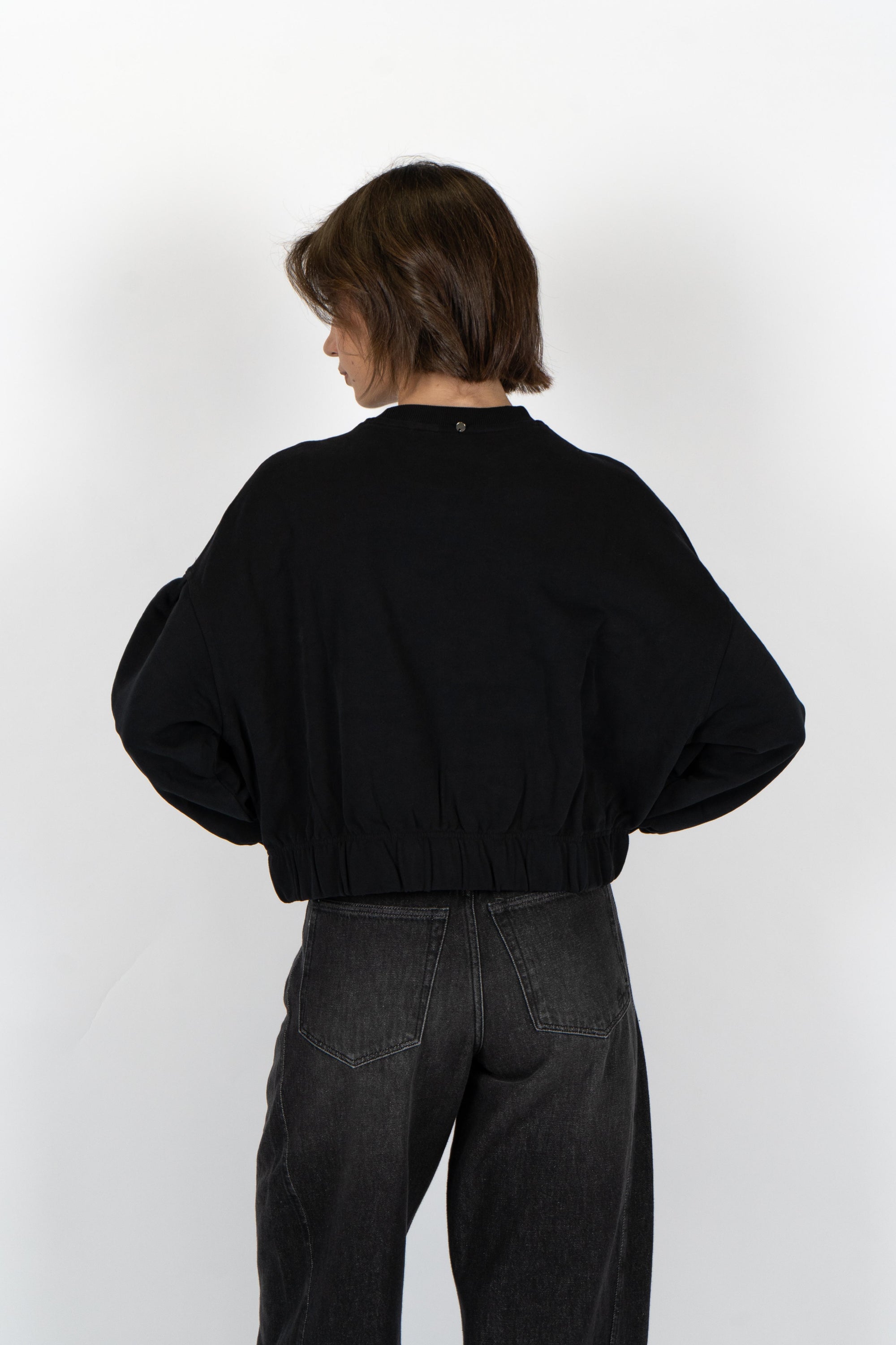 Felpa con logo e dettagli brillantinati 50547796 001 BOSS 