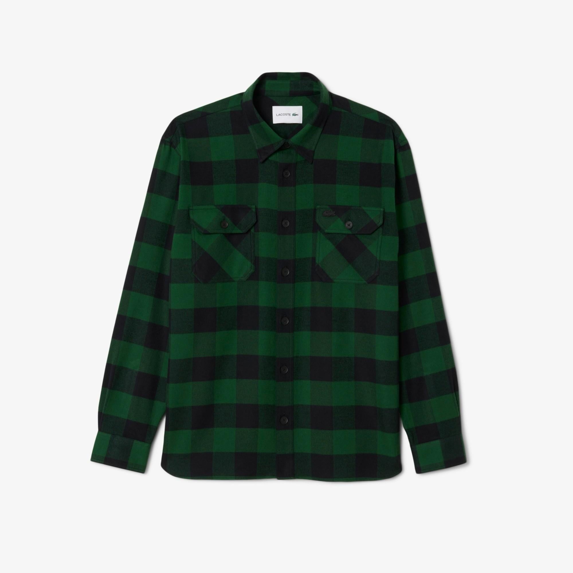Overshirt scozzese oversize CH7862 U1Y LACOSTE 