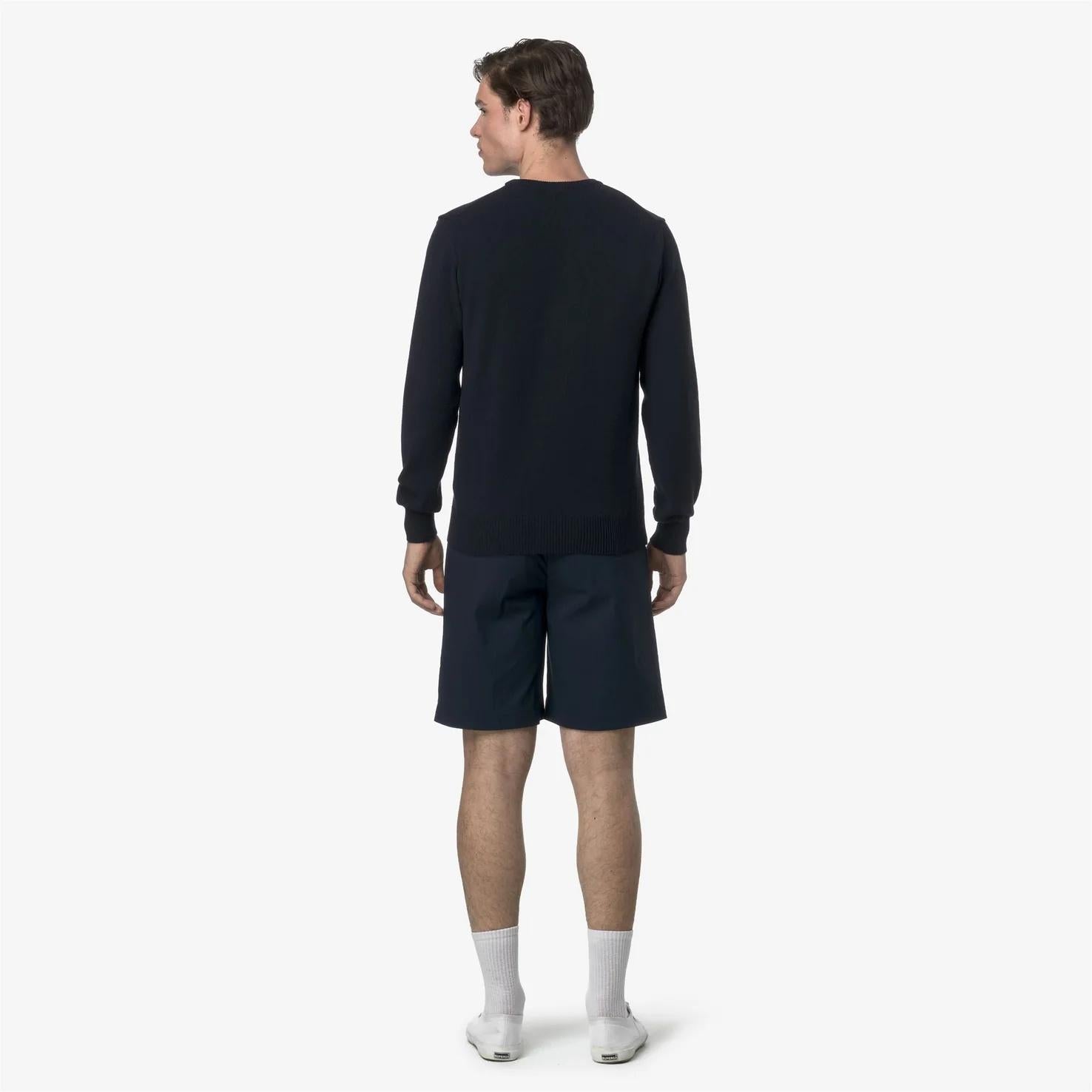 Pantaloncini da golf chino da uomo con misto cotone elasticizzato blu K5122UW K89 K-WAY 