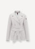 Short waterproof trench coat