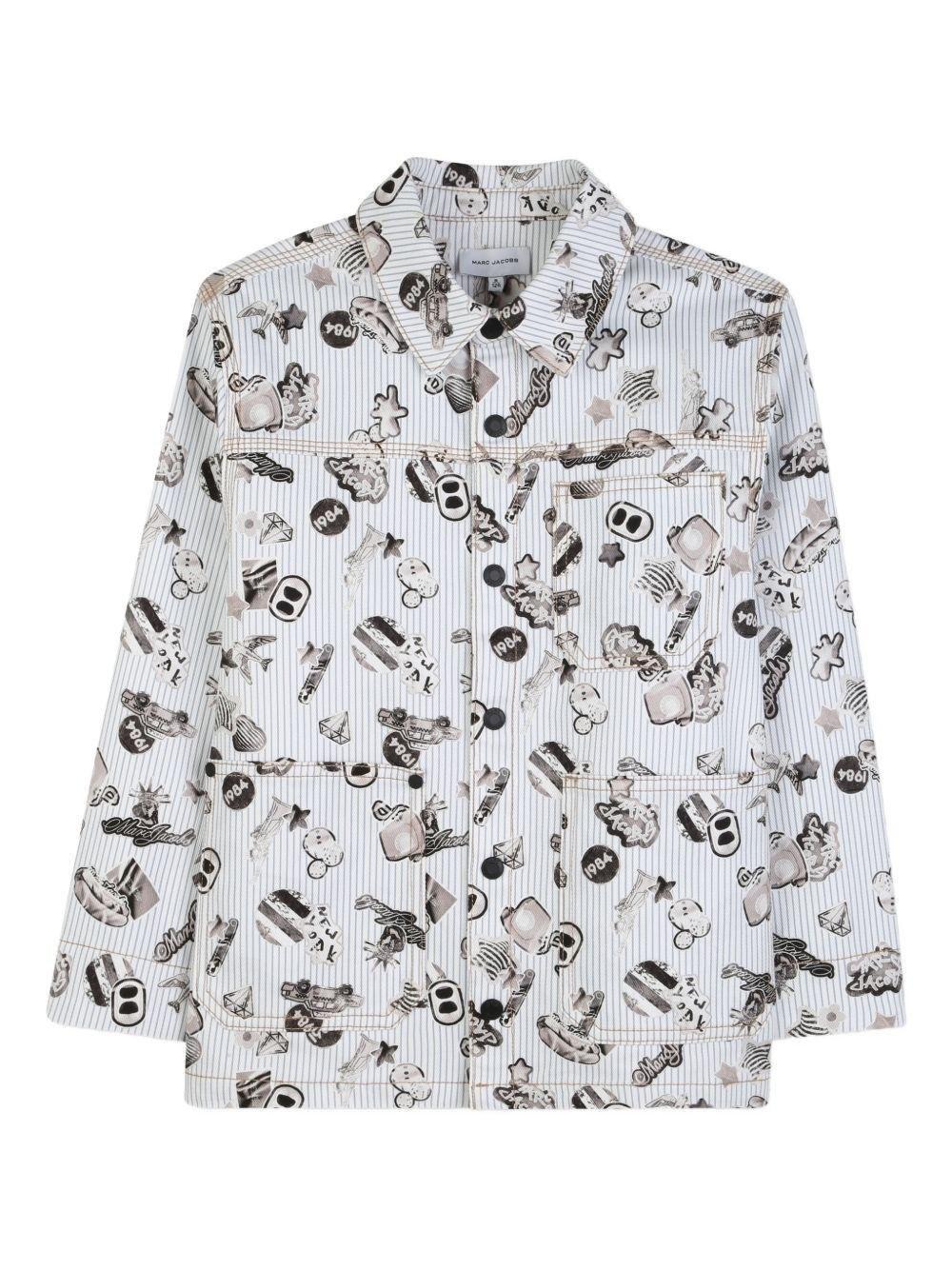 Giacca con grafica all-over W60789 80BA MARC JACOBS 