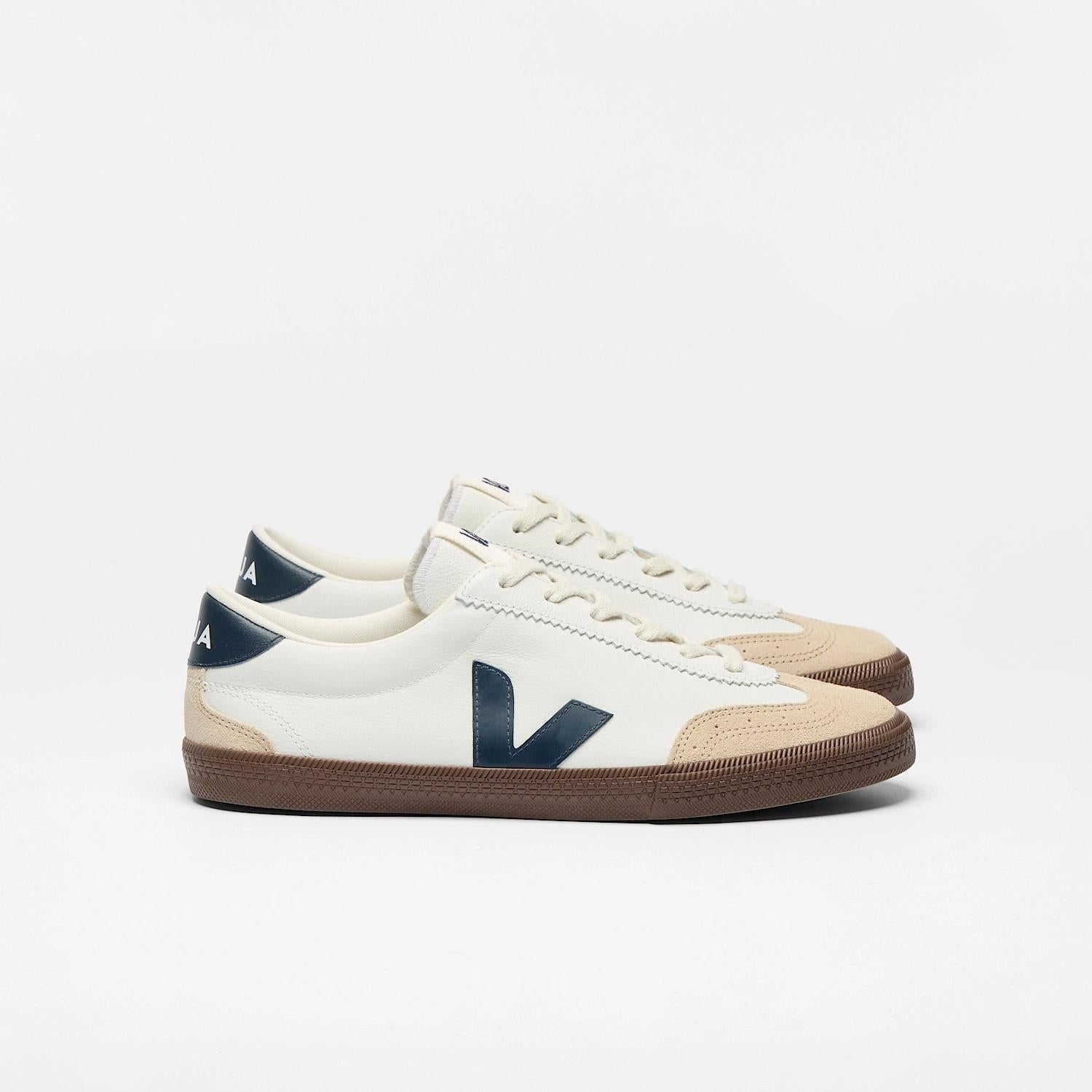Volley Leather White Nautico Bark VO2003 531 VEJA 