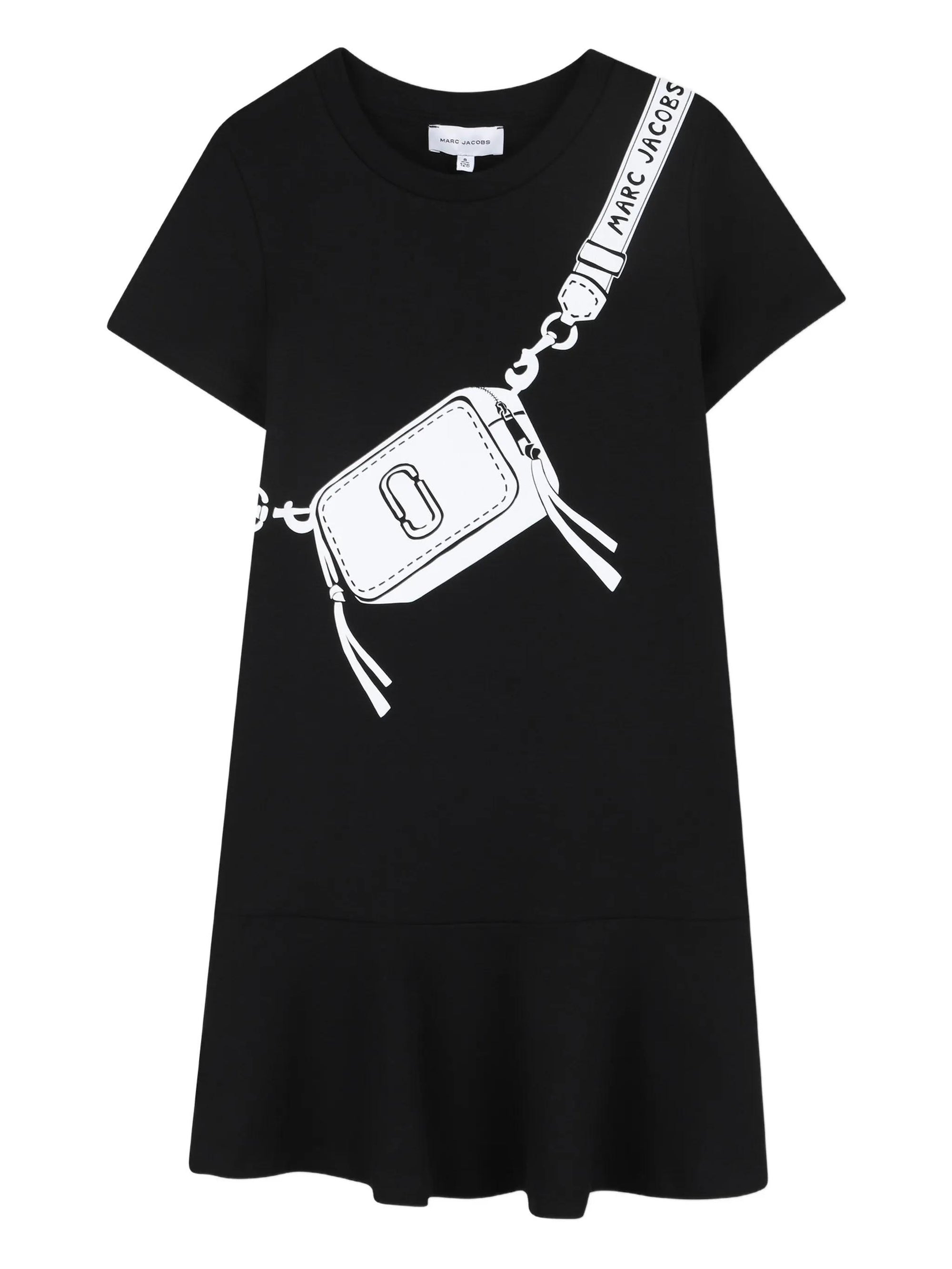 Abito con volant e grafica W60711 09B MARC JACOBS 