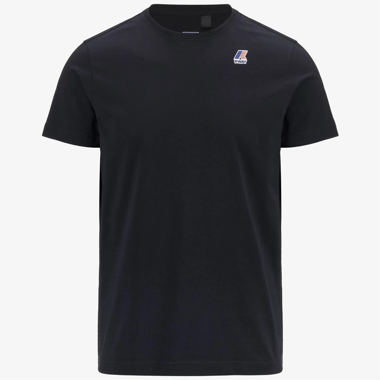 T-shirt unisex blu in cotone con logo K007JE0 K89 K-WAY 