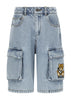 Cargo shorts with Teddy Bear motif