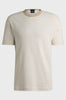 T-shirt regular fit in cotone e lino