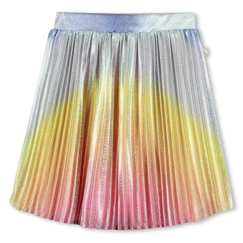 Gonna plissettata lucida U21588 Z41A BILLIEBLUSH 