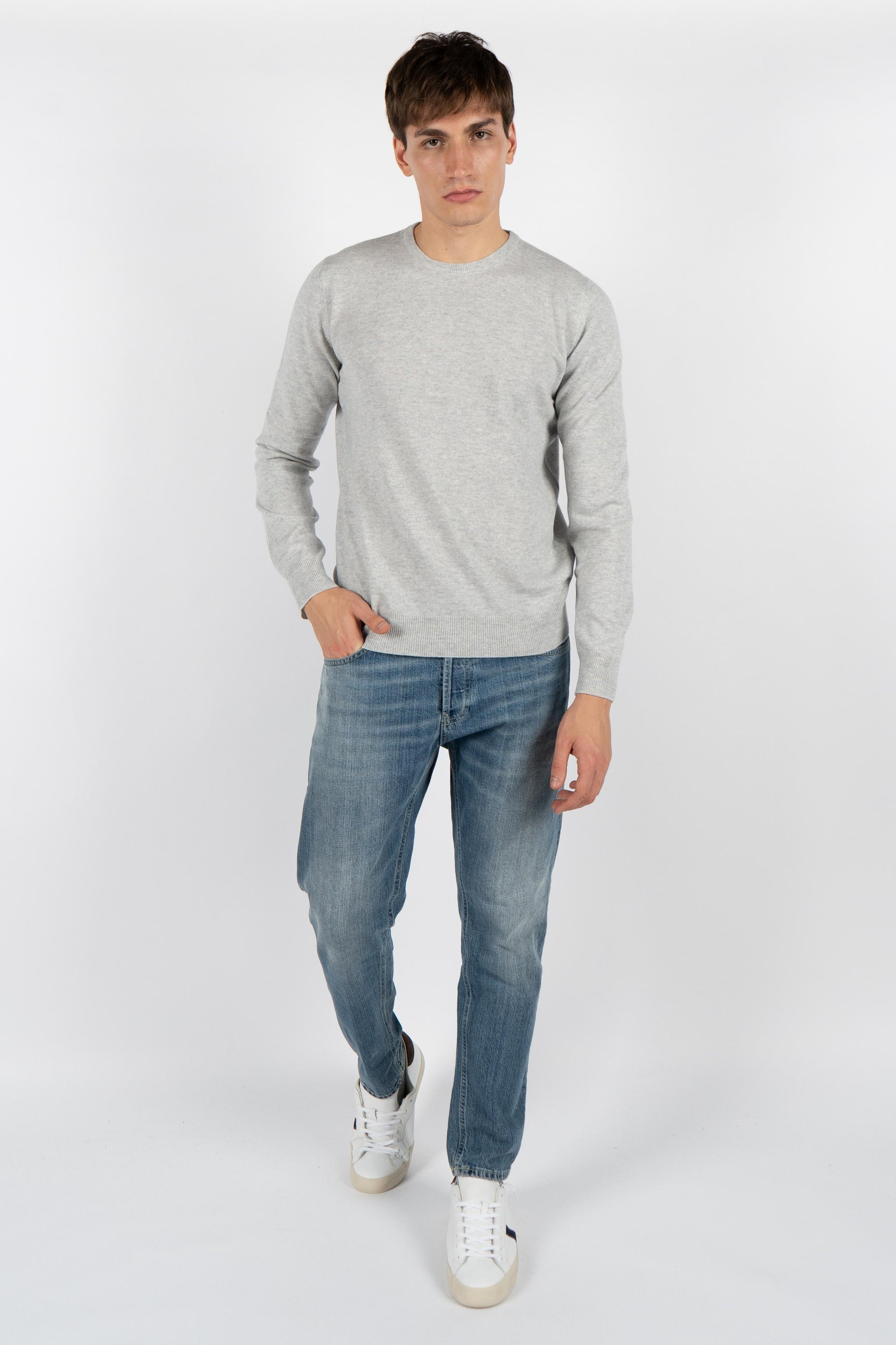 Girocollo in misto cashmere 55167/19690 044 GRAN SASSO 