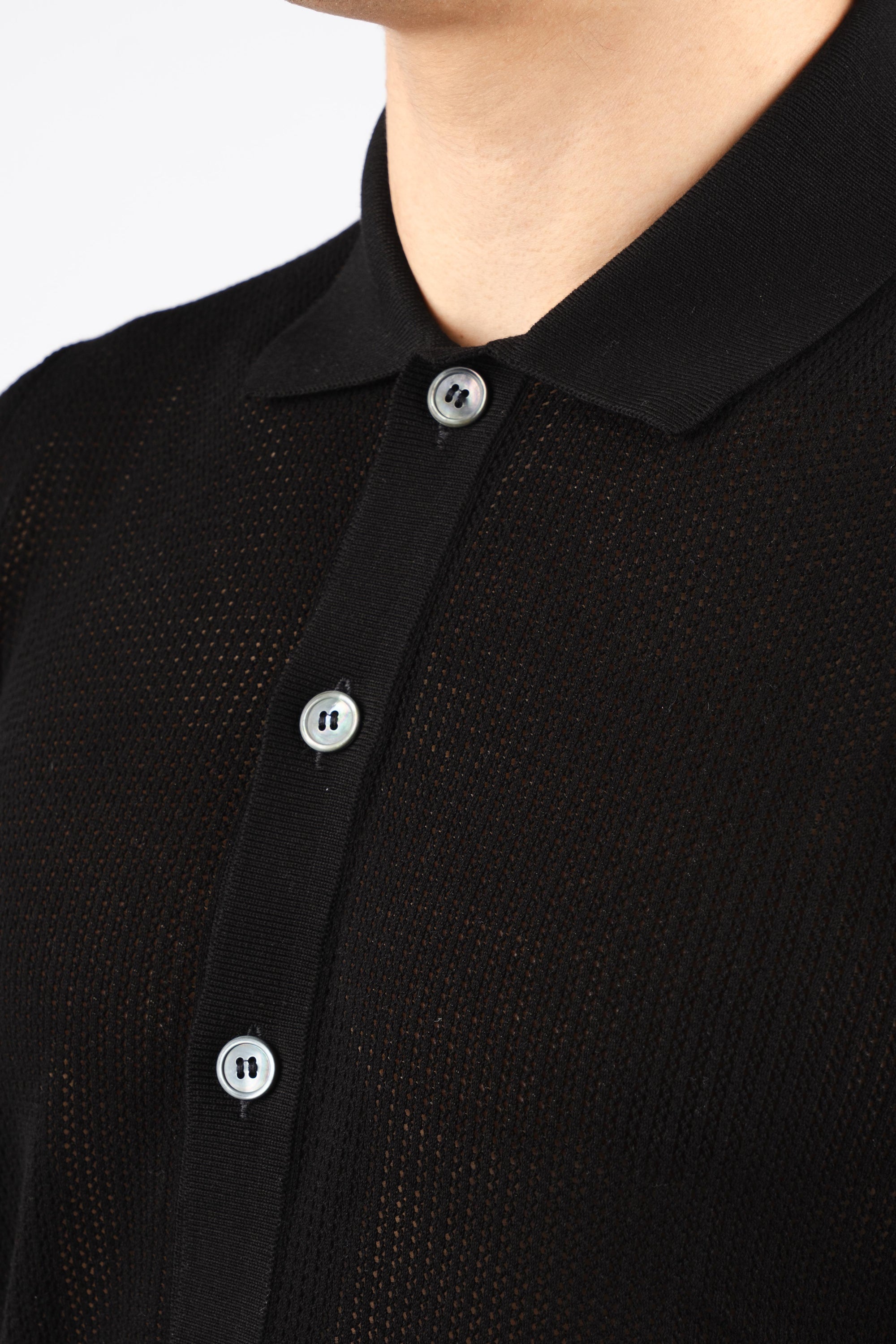 Camicia con lavorazione in micro rete 57180/20611 099 GRAN SASSO 