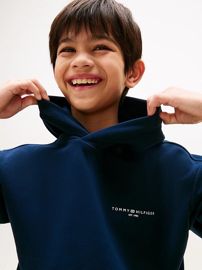 Felpa con cappuccio e nastro iconico KS0KS00595T C1G TOMMY HILFIGER 
