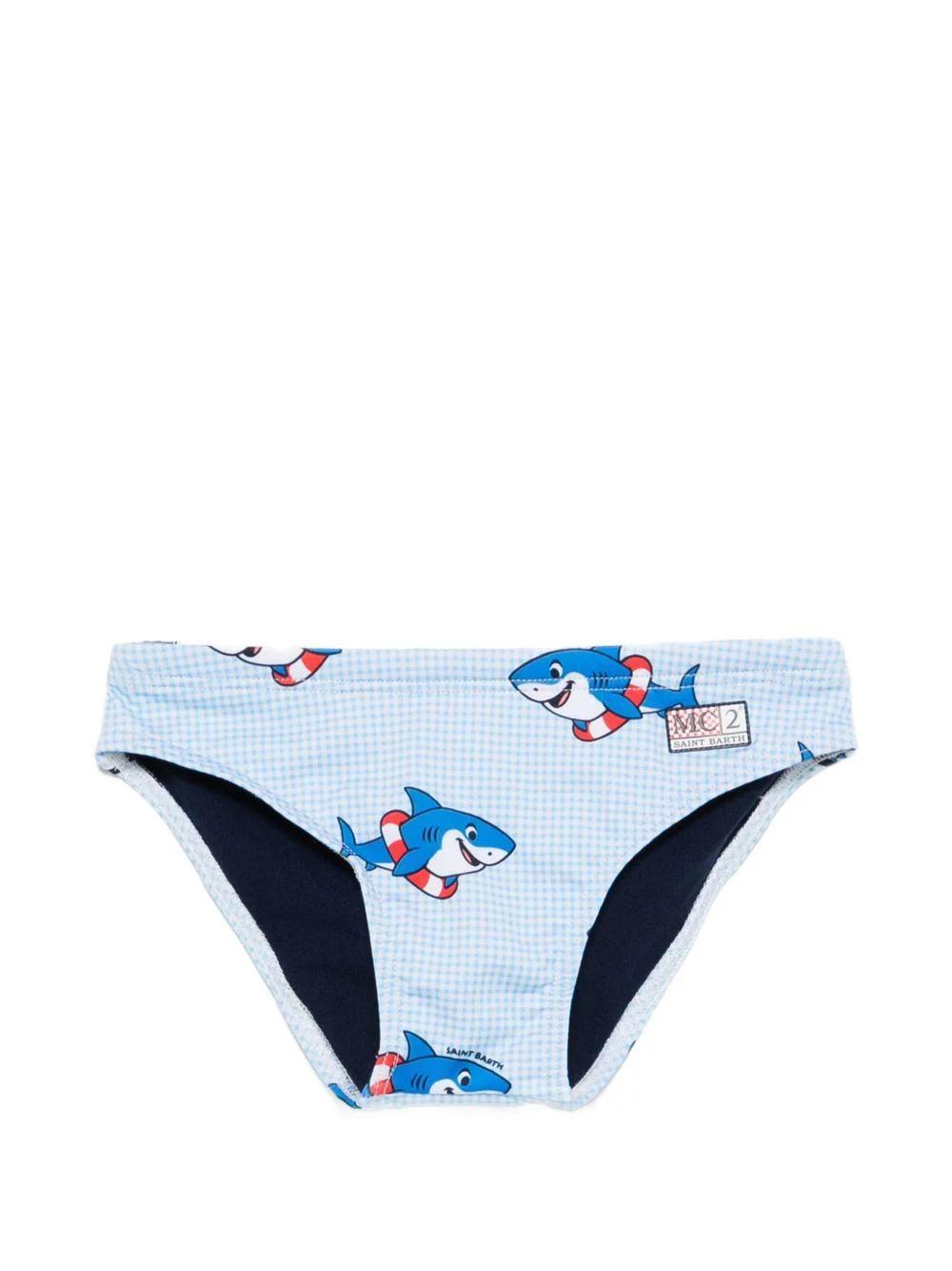 Costume con stampa Squalo BIL0001 02032L MC2 SAINT BARTH 