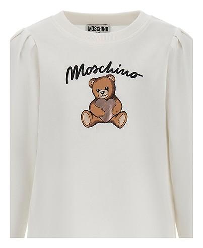 Abito con maniche lunghe HBV0FCLCA40 10063 MOSCHINO KID 