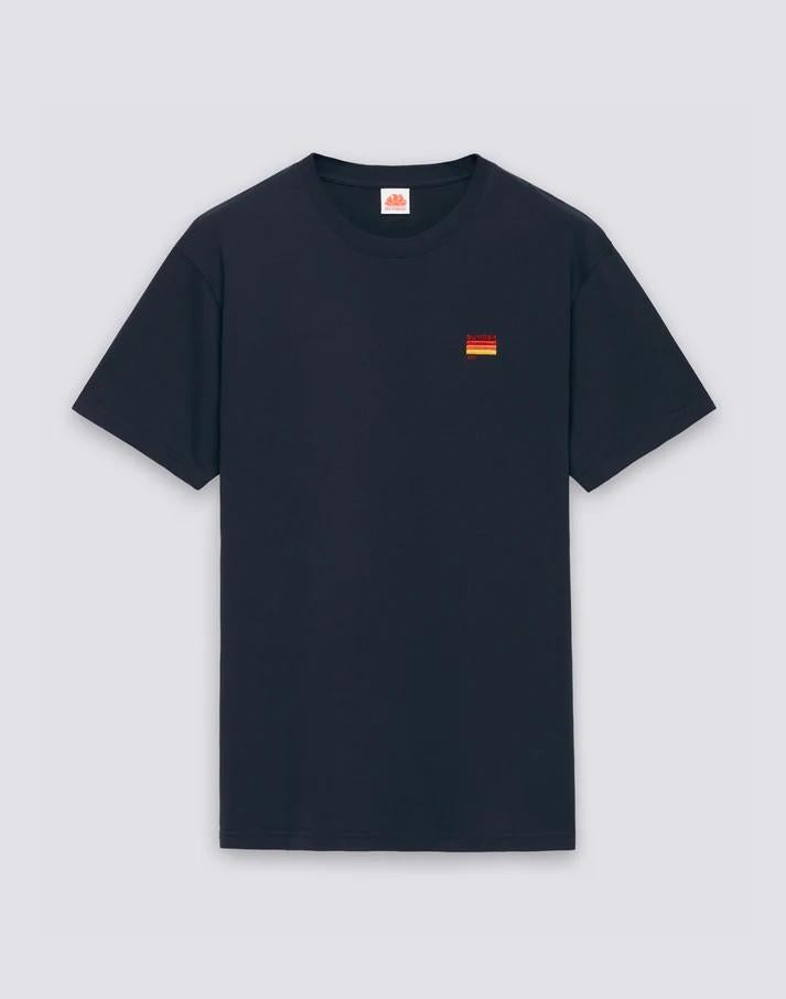 T-shirt con ricamo tricolore M666TEJS800 00701 SUNDEK 