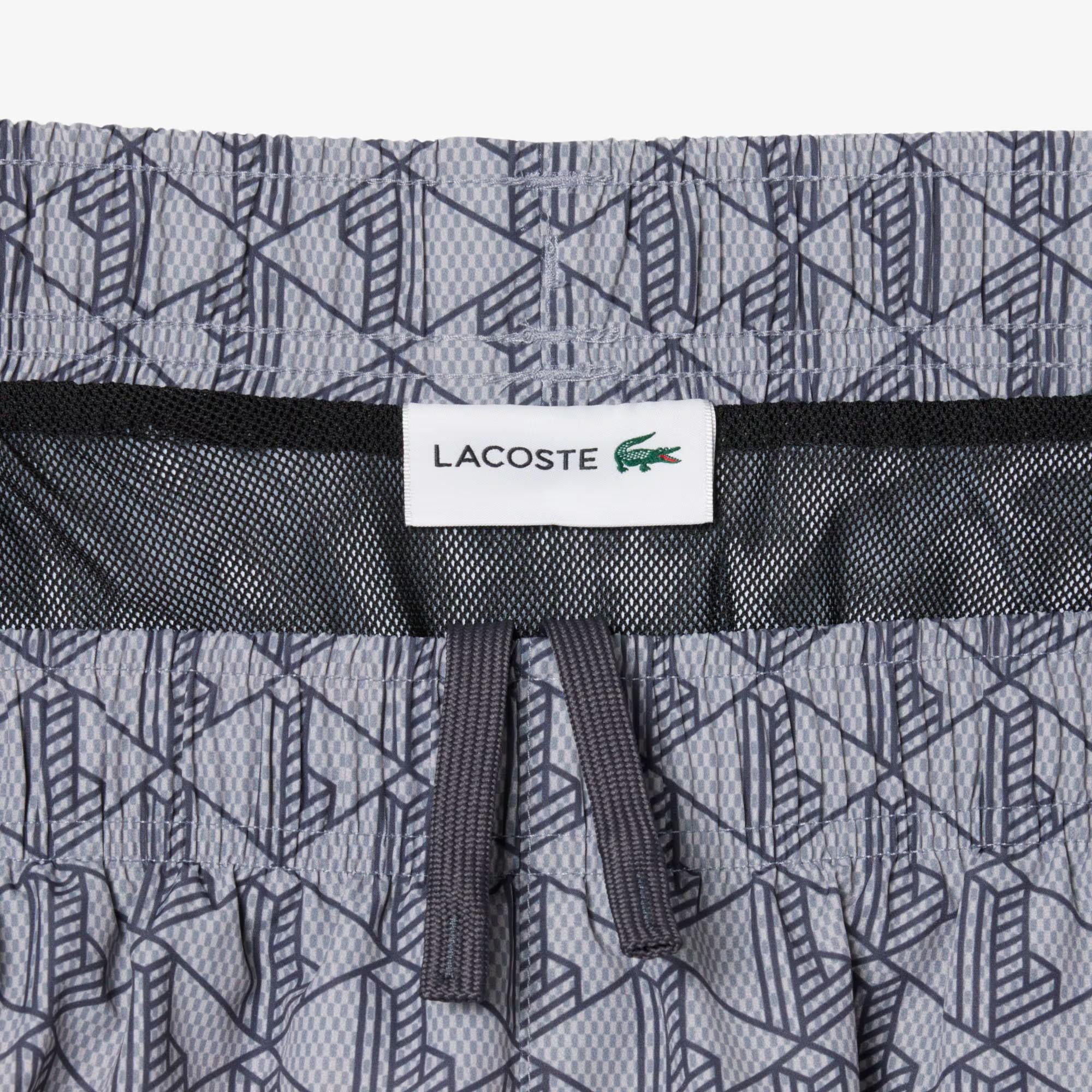Boxer mare midi con stampa con monogramma MH9086 YIN LACOSTE 