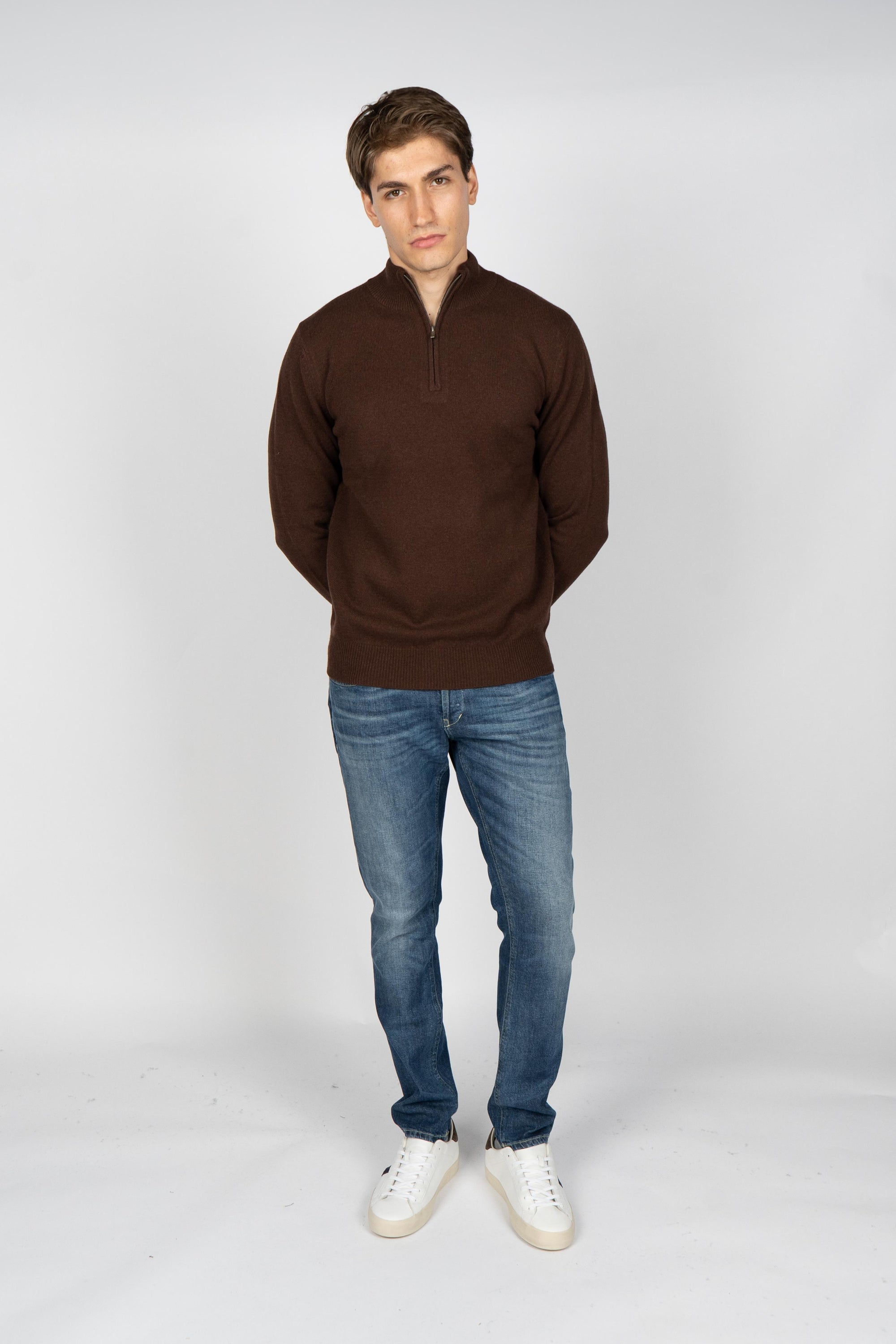 Pullover a mezza zip Jermyn JERM002 00033I MC2 SAINT BARTH 