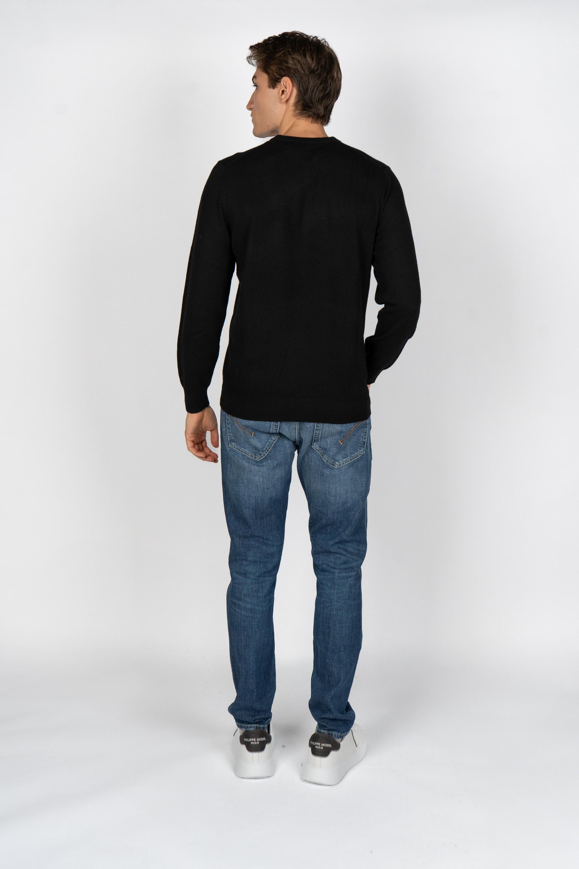 Maglione a girocollo Heron Light con ricamo Golden Power HER0024 03119I MC2 SAINT BARTH 