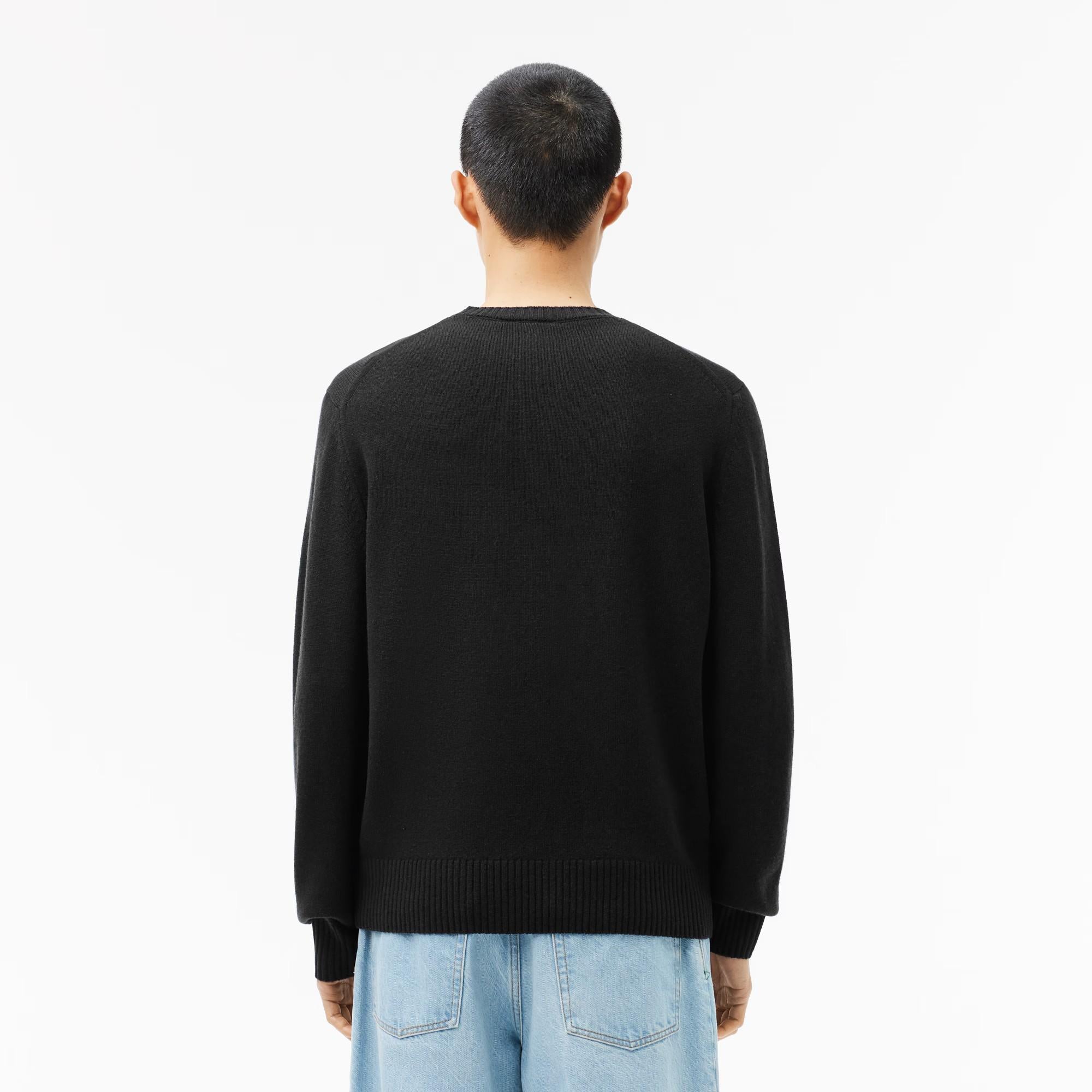 Maglione girocollo in lana cardata AH2916 031 LACOSTE 