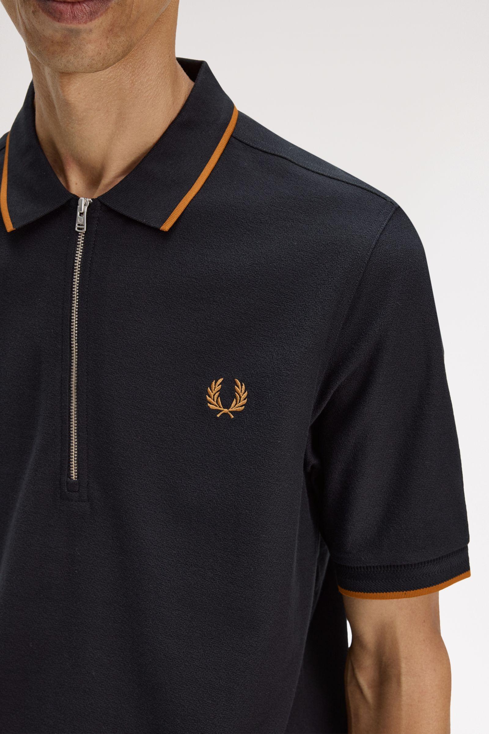 Polo In Piqué Crêpe M248058 102 FRED PERRY 