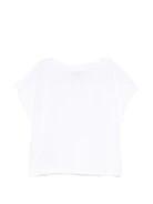 T-shirt con stampa Teddy Bear HDM06XLFA06 10101A MOSCHINO KID 