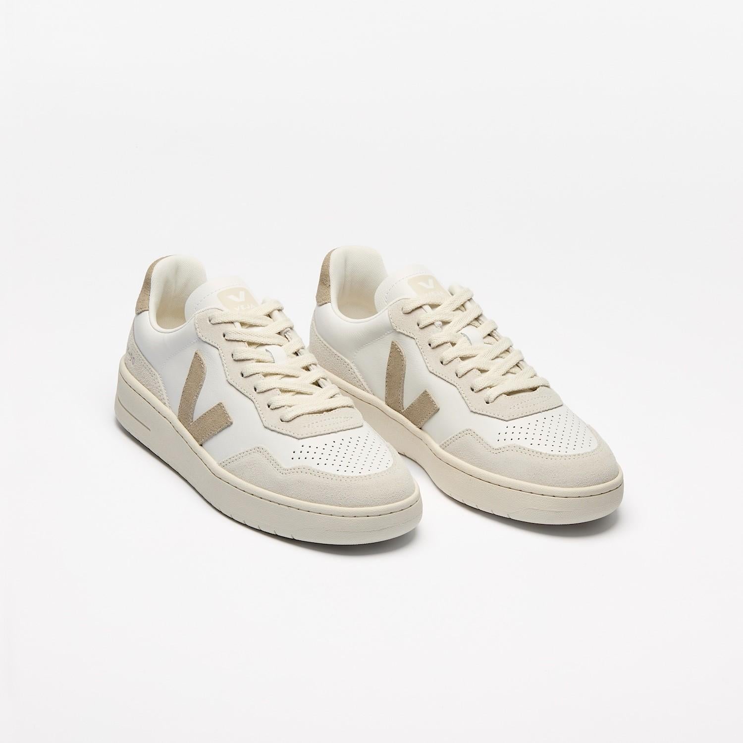 Sneakers V-90 leather white taupe VD2020 909 VEJA 