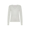 Maglia con scollo a V in cotone