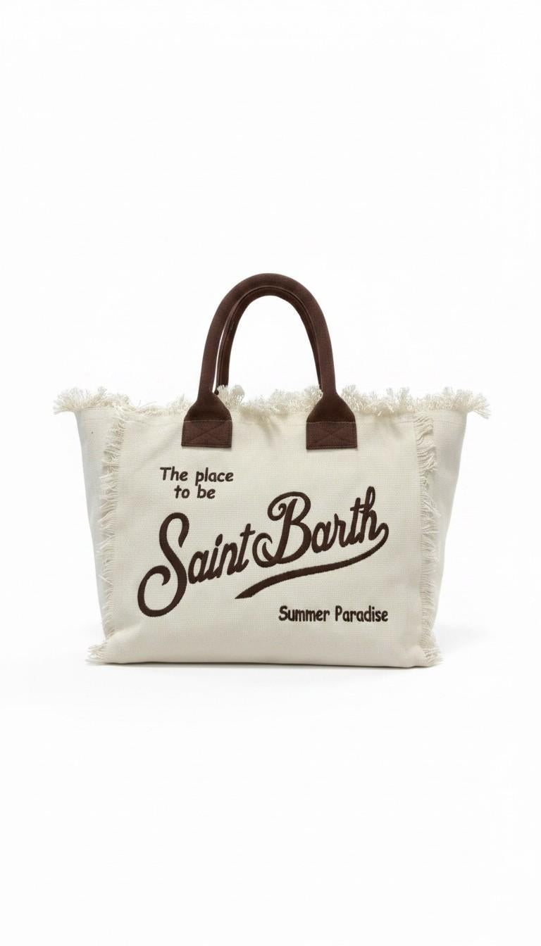Borsa a spalla Vanity in canvas VANI001 01818L MC2 SAINT BARTH 