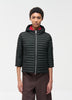 Lightweight down cape with hood
