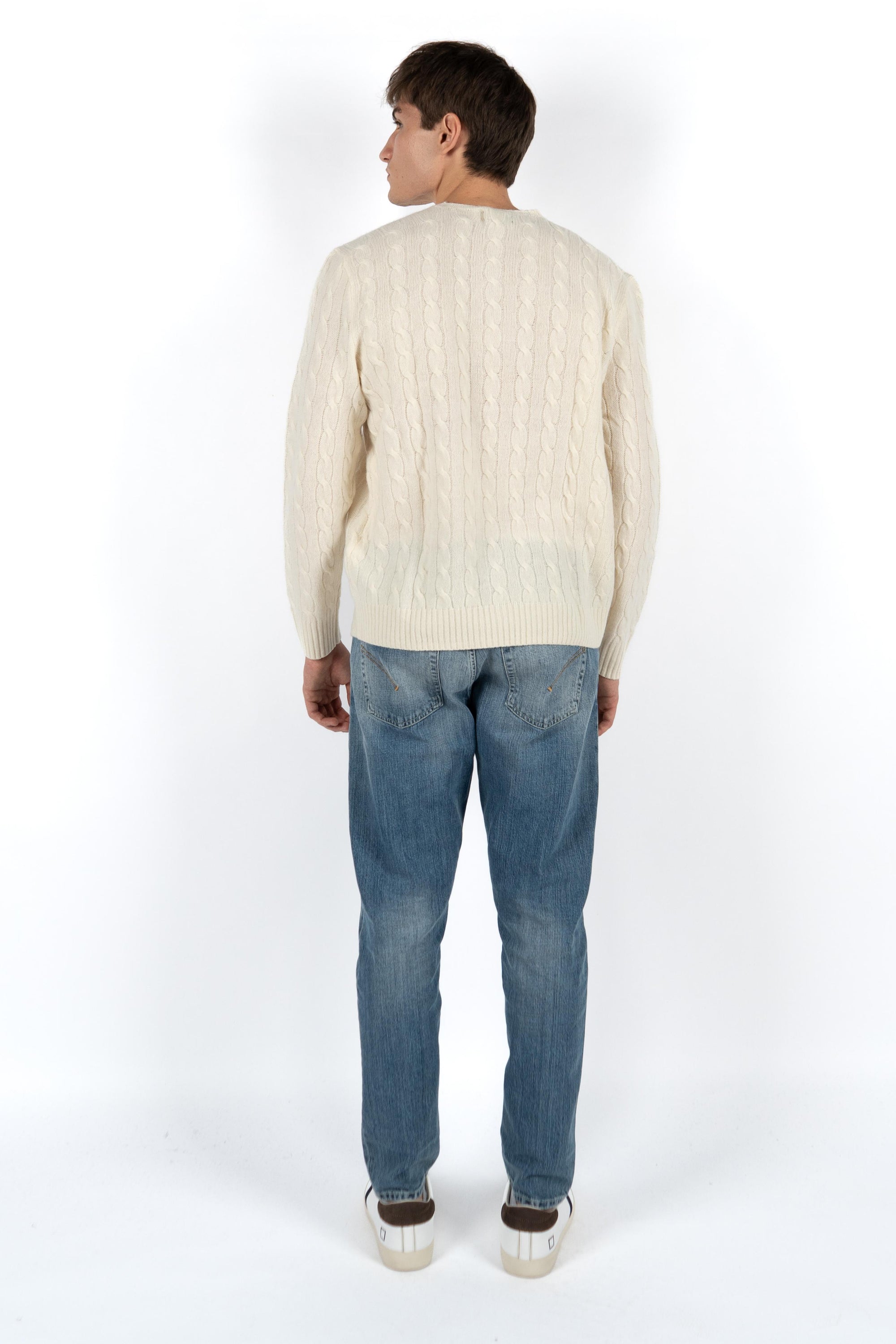 Maglia in lana e cashmere a trecce 710876762 010 POLO RALPH LAUREN 