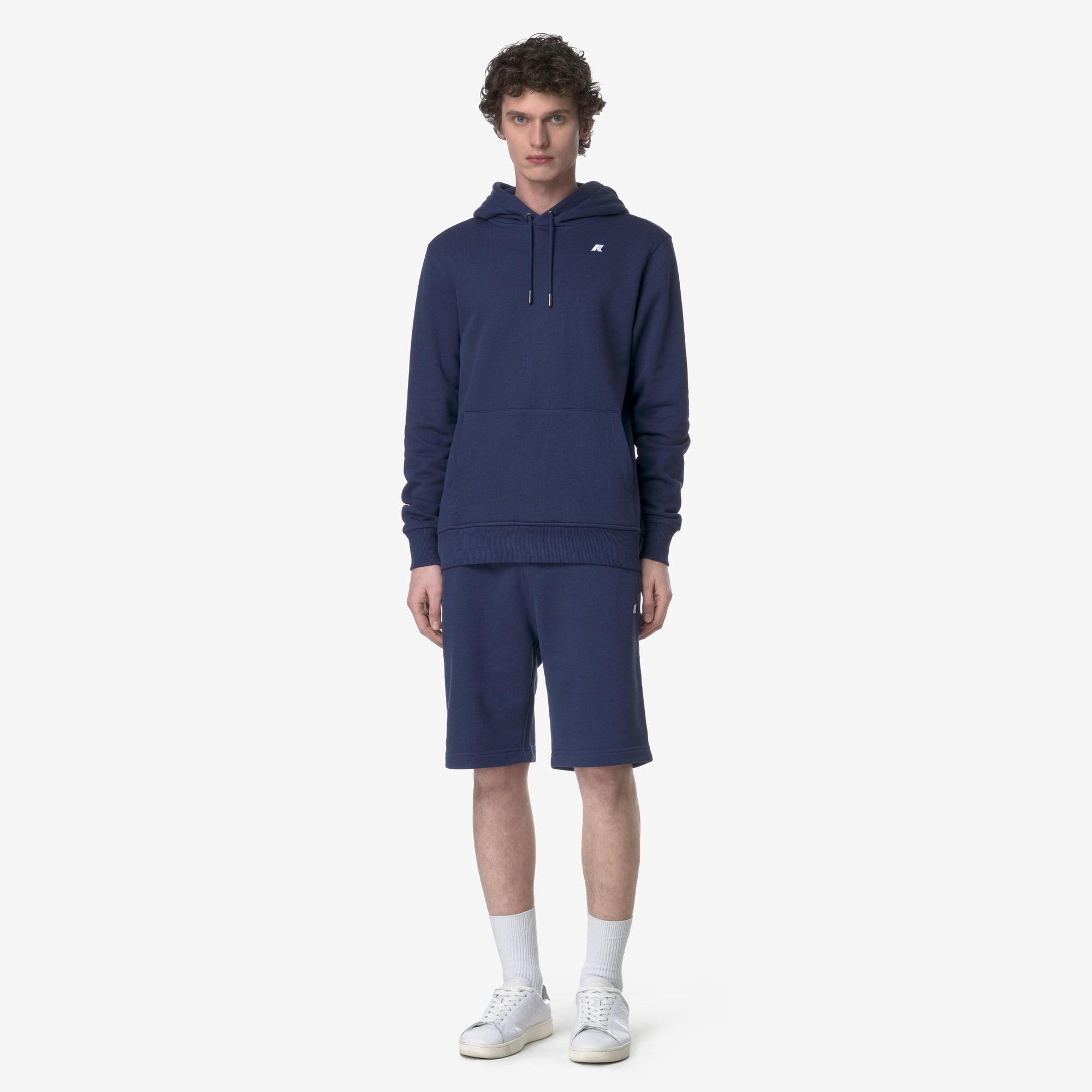 Bermuda da Uomo Sportivi in French Terry Blu con Tasche K1151SW 867 K-WAY 