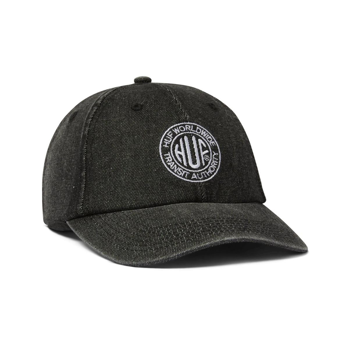 Token Washed 6-Panel Curved Visor Hat HT00892 BLACK HUF 